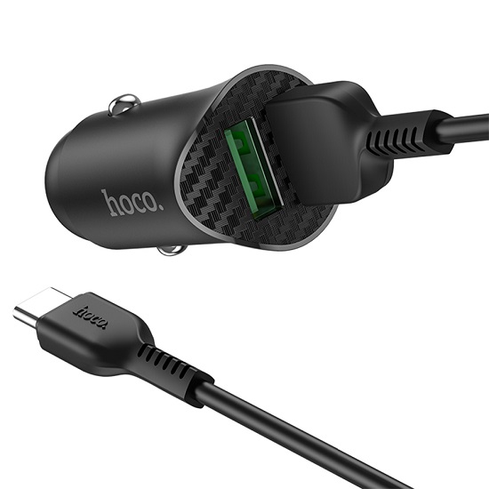 Авто ЗУ 2USB HOCO Z39, черный, 18W, QC3.0 5