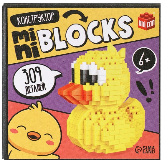 Конструктор «Mini Blocks. Уточка», 309 деталей 10869341 2