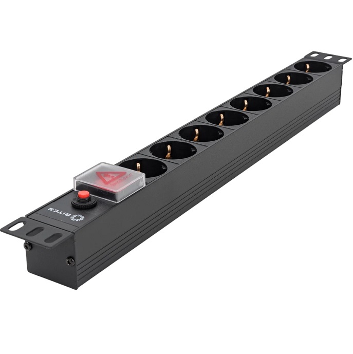 Аксессуар 5bites Блок розеток PDU819A-07 8S, AL, SWITCH, 1U, 19"