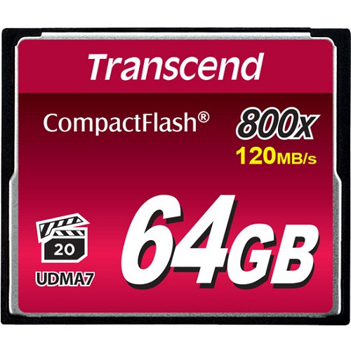 Compact Flash 64Gb Transcend 800x 2