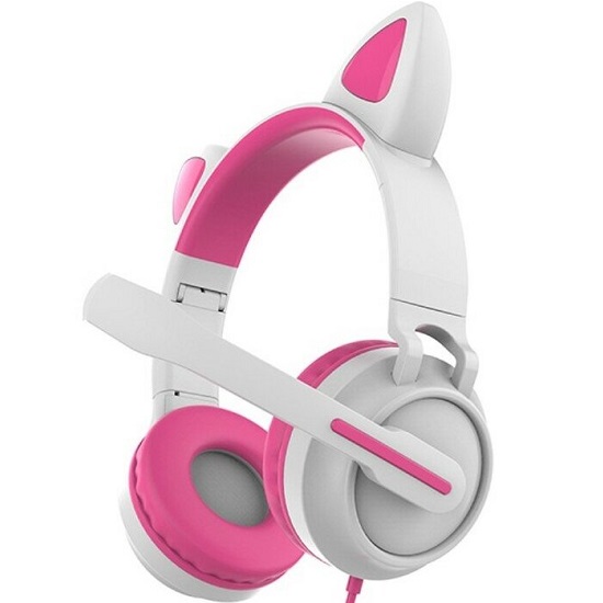 Наушники QUMO Game Cat White&pink (GHS 0035) 2
