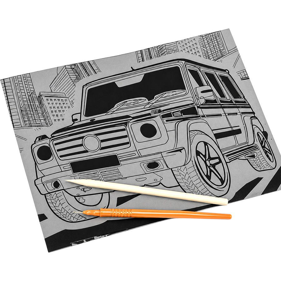 Гравюра А4"Дорогие авто" 2