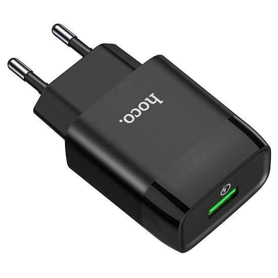 Сетевое ЗУ 1USB 3A HOCO C72Q, черный, QC3.0 4