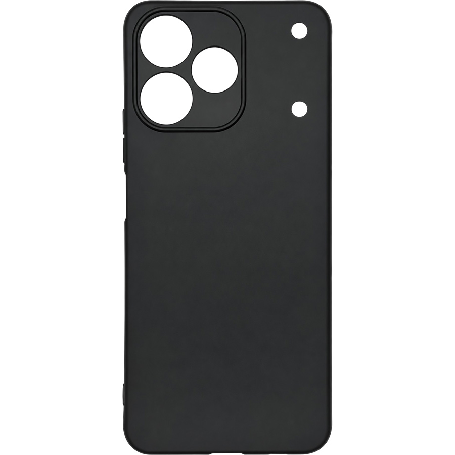 Задняя накладка ZIBELINO Soft Matte для Realme Note 80 4G (черный) с микрофиброй
