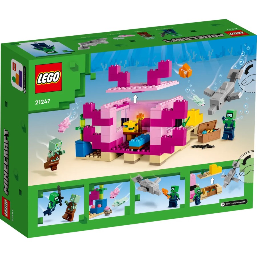 Конструктор LEGO Minecraft 21247 Дом аксолотля 2