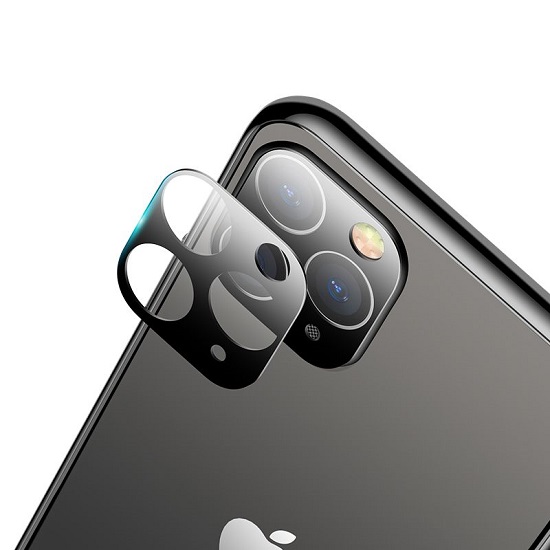 Противоударное стекло на камеру для iPhone 11Pro/12 Pro, черный