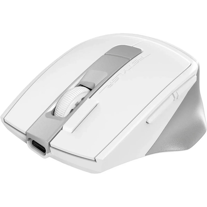 Мышь БП A4TECH Fstyler FG45CS Air2 белый/серебристый, для ноутбука