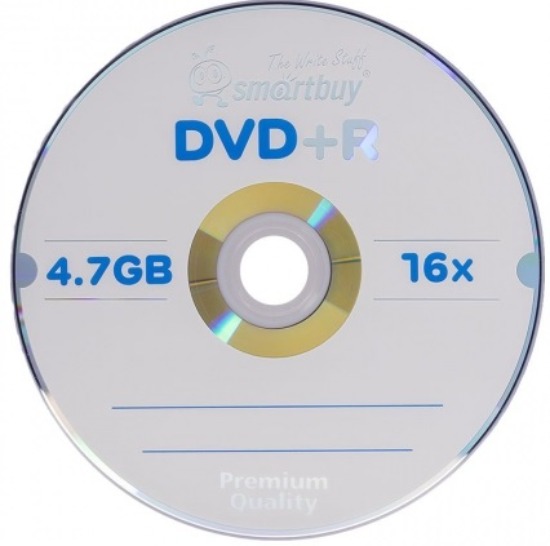 Диск DVD+R SMARTBUY 4.7 Гб, 16х, в шпиле, (Bulk-100шт) (SBDVPR100S) (100/600)