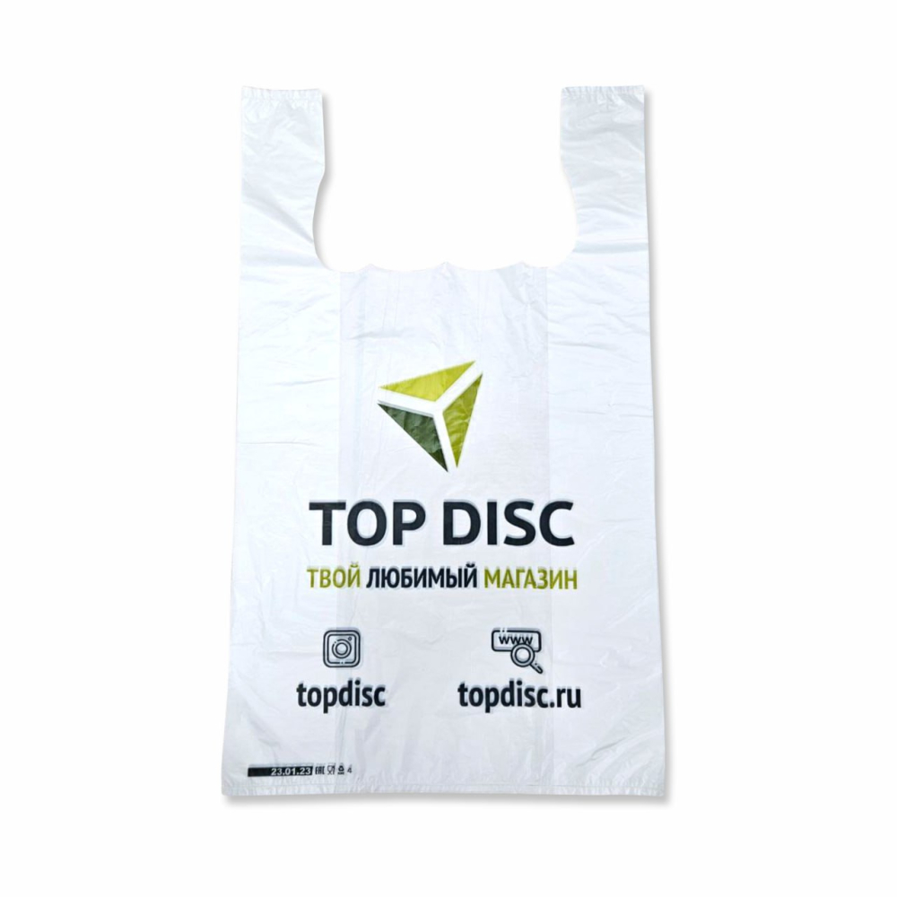 Пакет TopDisc майка белый средний (40*60)