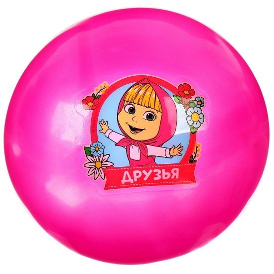 Мяч детский «Друзья!», 16 см, 50 г, Маша и Медведь, МИКС