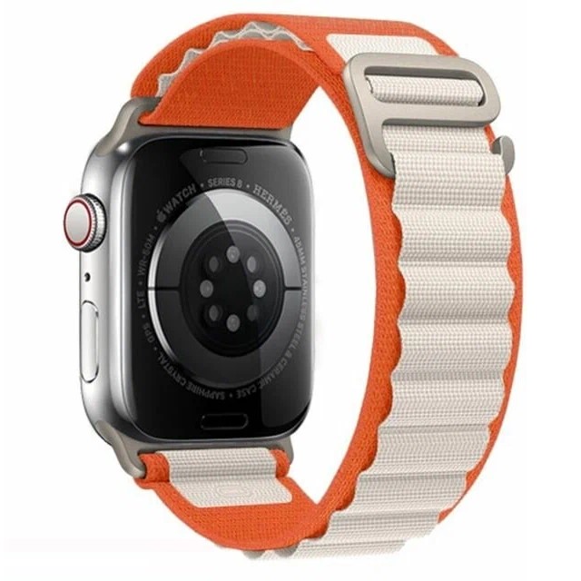 Нейлоновый ремешок SPIGEN "Альпийская петля" для Apple Watch 38/40/41mm №09 Оранжевый/Белый