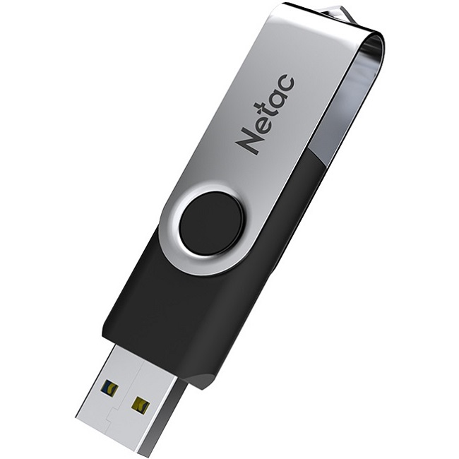 USB 16Gb Netac U505 чёрный/серебро