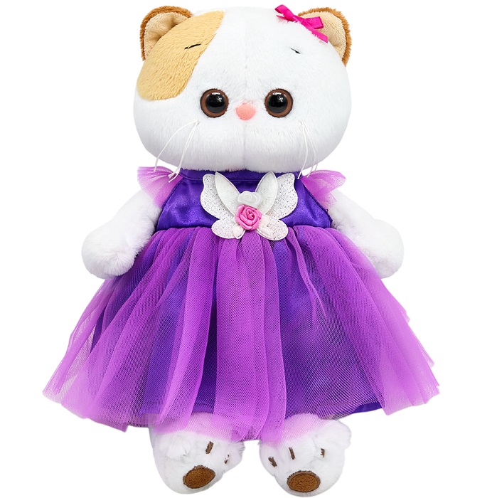 Мягкая игрушка Кошечка Ли-Ли в платье с бабочкой 27 см (LK27-152)