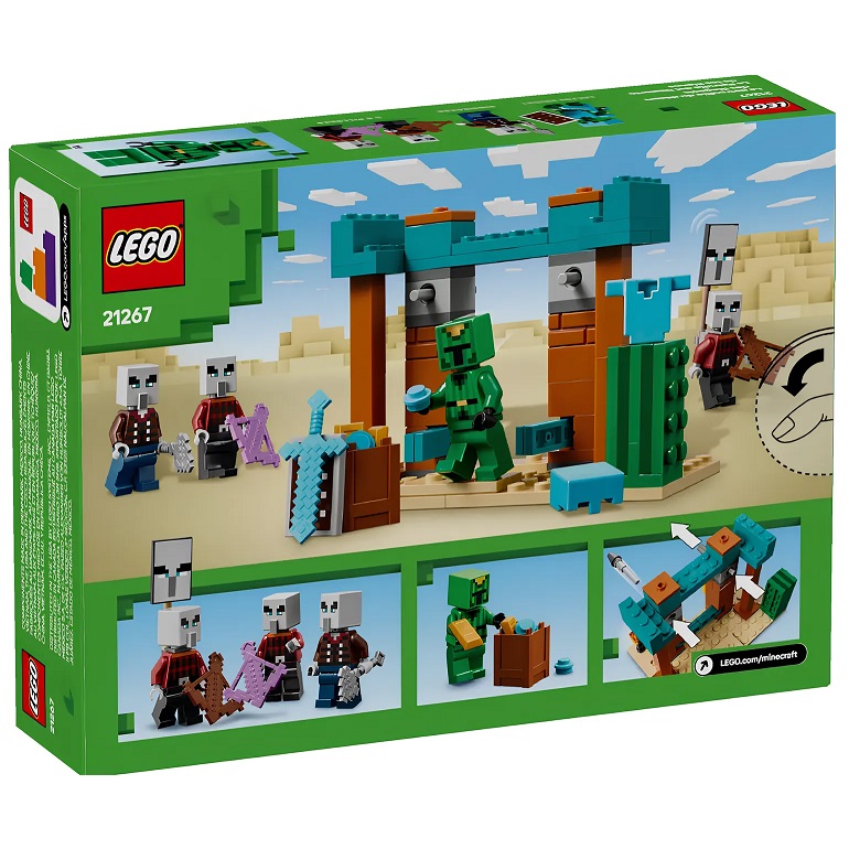 Конструктор LEGO Minecraft 21267 Сельский патруль в пустыне 2