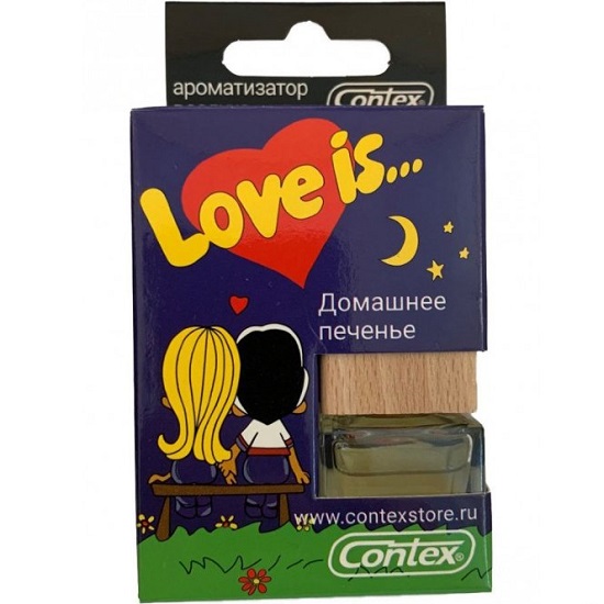 Ароматизатор LOVE IS  (contact)  деревянной крышкой Домашня печенье (20)