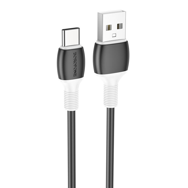 Кабель USB <--> Type-C  1.0м BOROFONE BX84 Rise чёрный