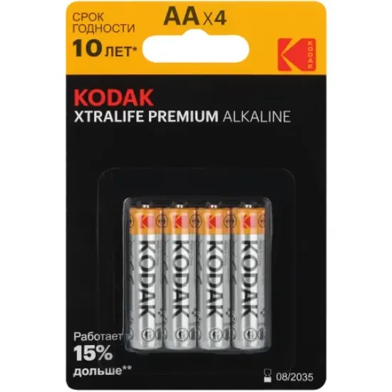 Элемент питания KODAK LR06 XTRALIFE PREMIUM BL-4 [KAA-4] (80/400/26000)