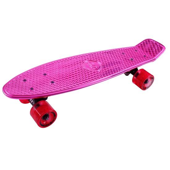 Скейтборд TECH TEAM Metallic 22 pink 1/4