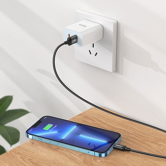 Кабель USB <--> Lightning  1.0м HOCO X89 Wind, чёрный 5