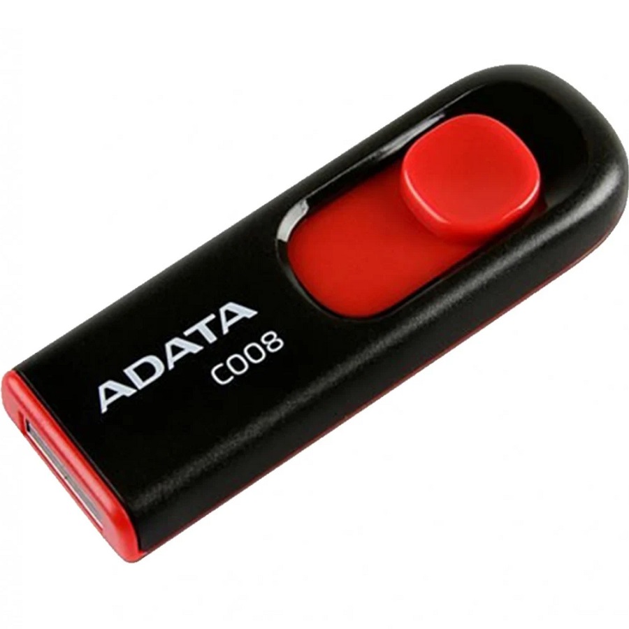 USB 32Gb A-Data C008 чёрный/красный