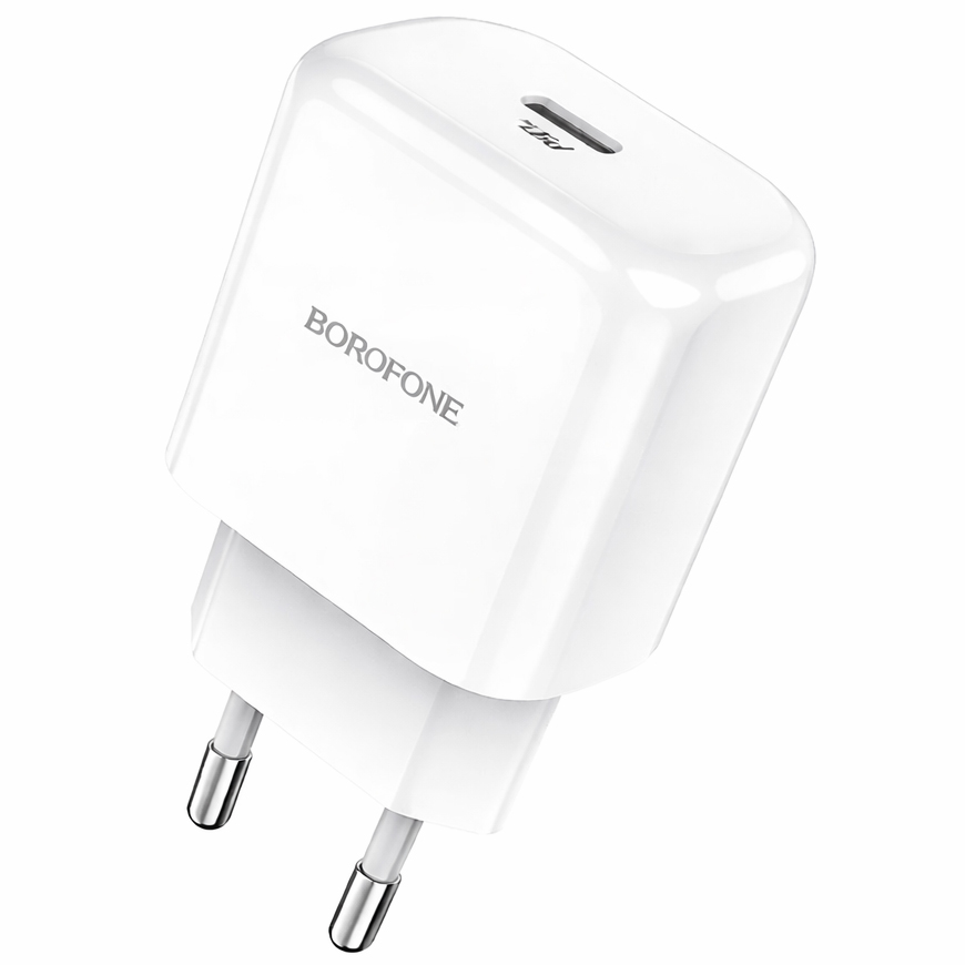 Сетевое ЗУ 1Type-C 3A BOROFONE  BN33  White, кабель Type-C-Type-C, PD 40W