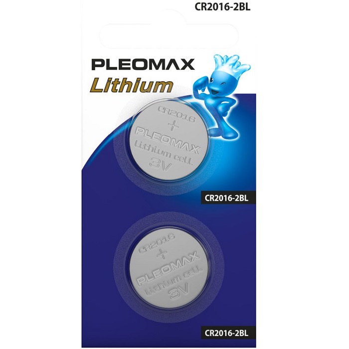 Элемент питания SAMSUNG PLEOMAX CR2016 BL-2 (60/240/43200)