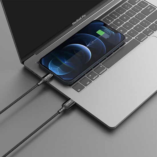 Кабель USB <--> Lightning  1.0м MIVO MX-72L черный 3