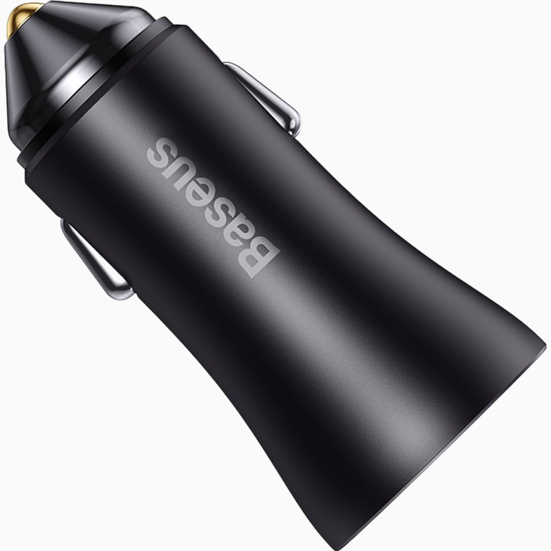 Авто ЗУ 2USB BASEUS CGJM000013 серый, 60W 3