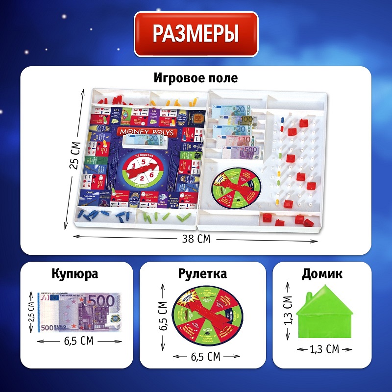 Настольная экономическая игра Монополия «Магические приключения», 2-4 игрока, 7+ 5