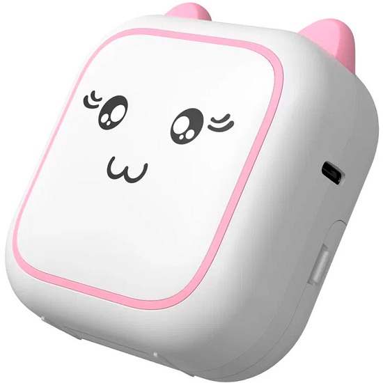 Детский мини-принтер для фотографий Kid Joy M5, , белый с розовым, 200DPI, Bluetooth 5.1, поддержка приложения, русская инструкция