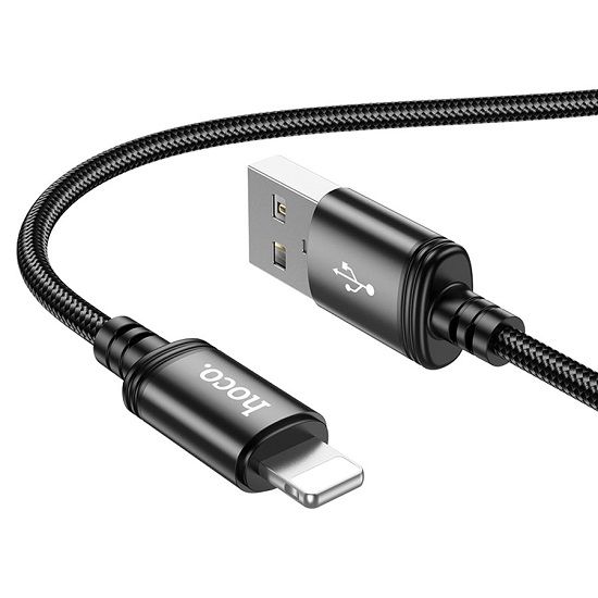 Кабель USB <--> Lightning  1.0м HOCO X89 Wind, чёрный 2