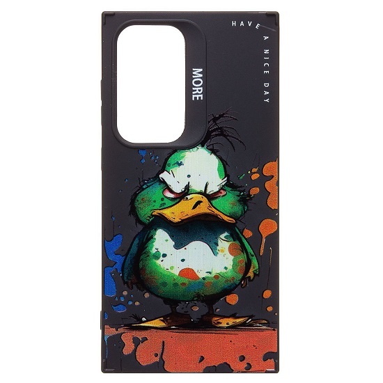 Задняя накладка SC335 для Samsung Galaxy S24 Ultra (утка) (black) (233031)