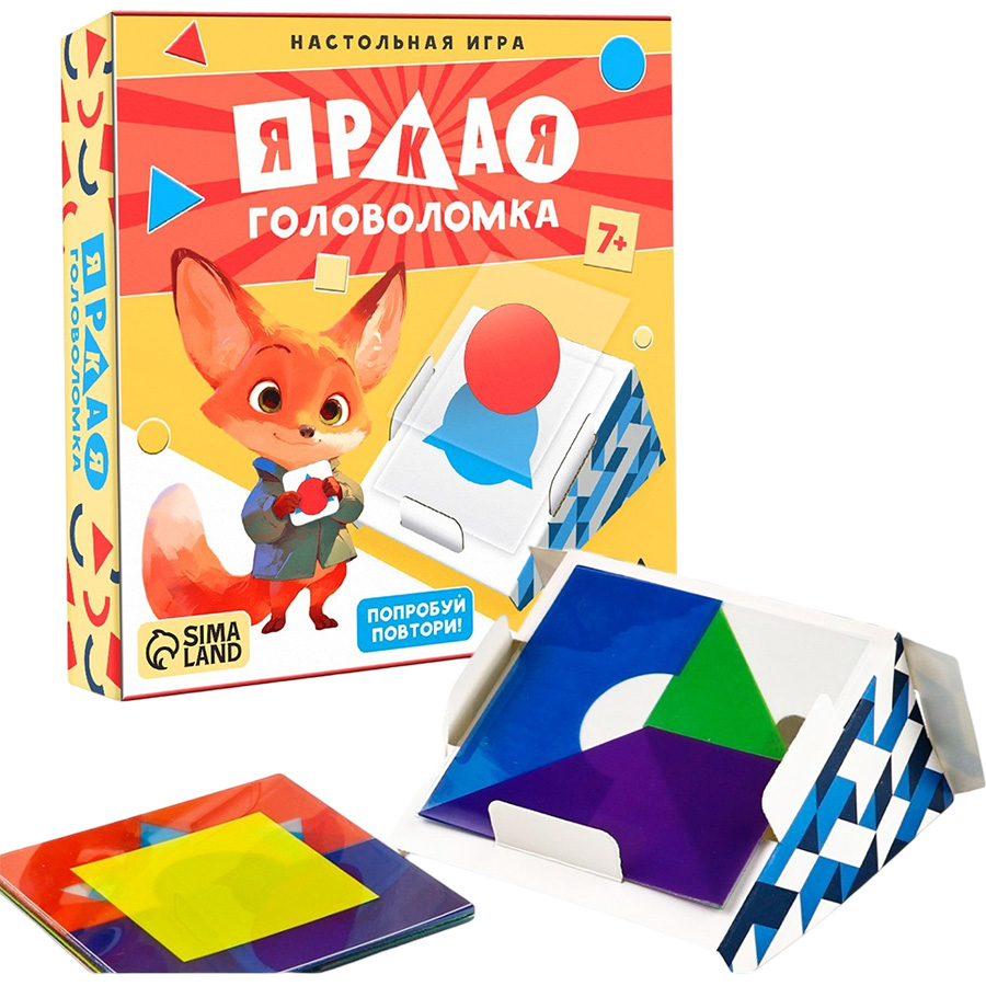 Настольная игра "Яркая головоломка", 7+   10535169 2