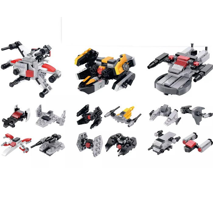 Конструктор QBRIX KIDS Звездолеты 12в3 2