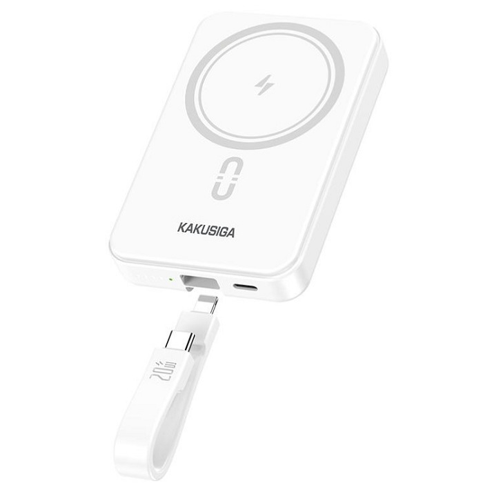 Внешний АКБ Kakusiga KSC-1092 (10000mAh) белый, QC3.0+PD20W