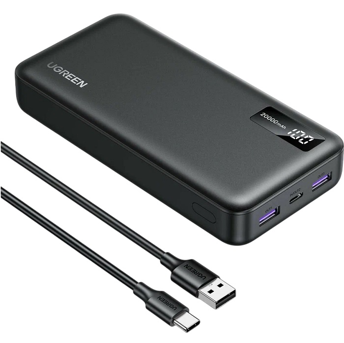 Внешний АКБ UGREEN PB312 (25683) (20000mAh) серый 2