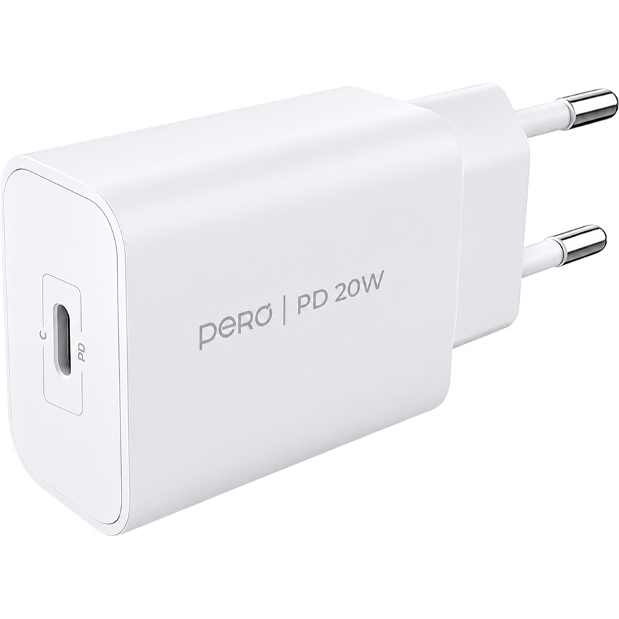 Сетевое ЗУ 1Type-C PERO TC33C, белый, 20W