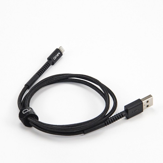 Кабель USB <--> Lightning  1.0м MIVO MX-47L черный 2