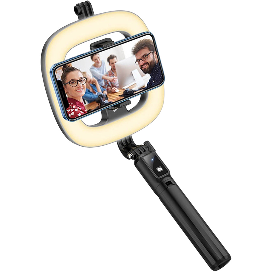Монопод HOCO, LV03 Plus, Showfull, bluetooth, чёрный, (мятая упаковка) 13