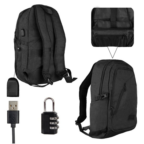 Рюкзак 15.6" Mancro Black 3