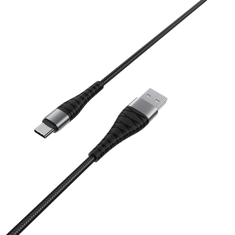 Кабель USB <--> Type-C  1.0м BOROFONE BX32 Munificent, нейлон, чёрный