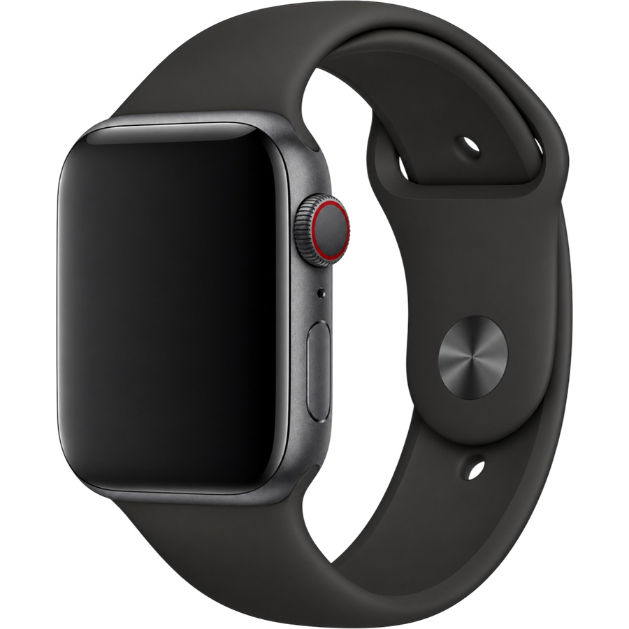 Силиконовый ремешок Gurdini для APPLE Watch 42/44/45/49mm, черный (2 ремешка в комплекте)
