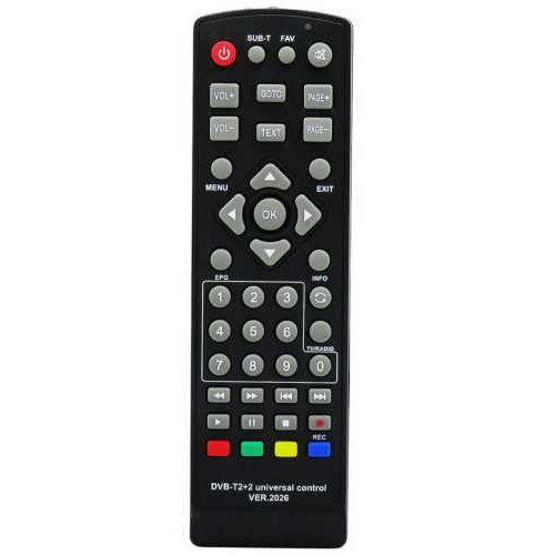 Пульт универсальный HUAYU DVB-T2+2 ! ver.2026 для ресиверов
