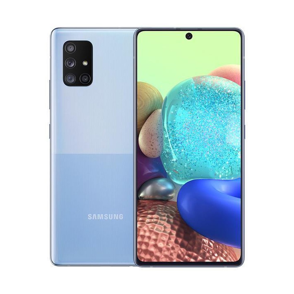 Смартфон Samsung Galaxy A71 (Голубой)