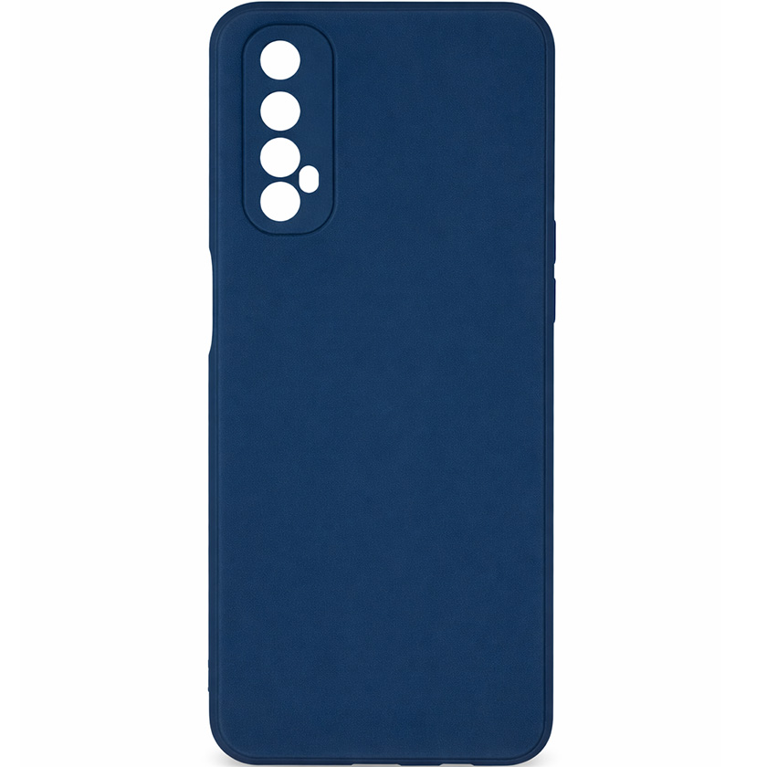Задняя накладка ZIBELINO Soft Matte для Realme 7 (синий) с микрофиброй