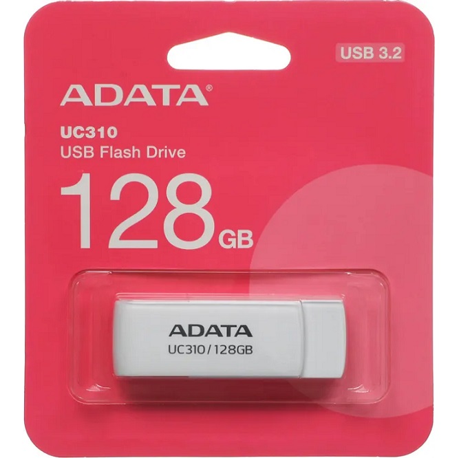 USB 128Gb A-Data UC310 белый, 3.2