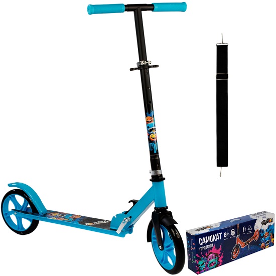 Самокат Dvizhok C23 синий ABEC-9 кол 200мм 100 кг 4