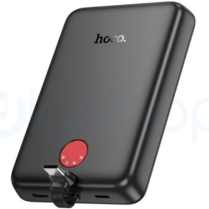 Внешний АКБ HOCO J133A (10000mAh) черный кабель Lightning