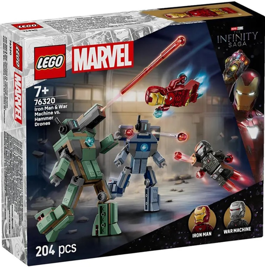 Конструктор LEGO DC Super Hero 76320 Железный Человек и Воитель против Ха