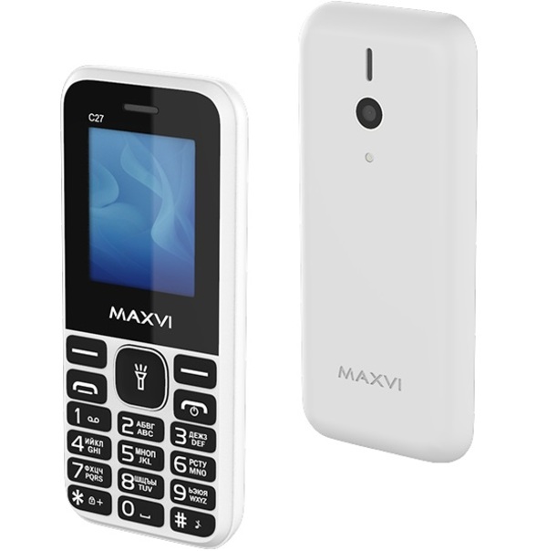 Телефон Maxvi C27 белый 2
